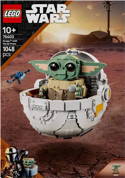 Изображение Конструктор с 10 лет 75403 Лего звездные войны грогу и летающая коляска Лего к/у, 1 шт