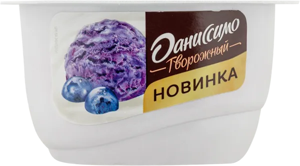 Изображение Творог 5,6% Даниссимо черничный пломбир Эйч энд Эн п/б, 130 г