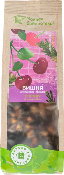 Изображение Напиток чайный Чайная библиотека вишня розмарин гибискус ТИКОмпани м/у, 100 г