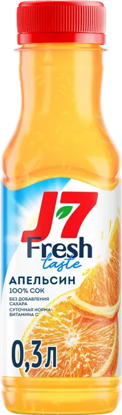 Изображение Сок охлажденный Дж7 апельсин ВБД п/б, 300 мл