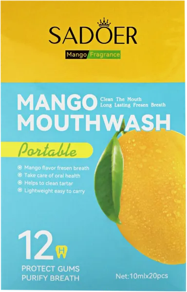 Изображение Ополаскиватель для рта Садоер в саше манго Гуанчжоуская ОВО к/у, 20 шт