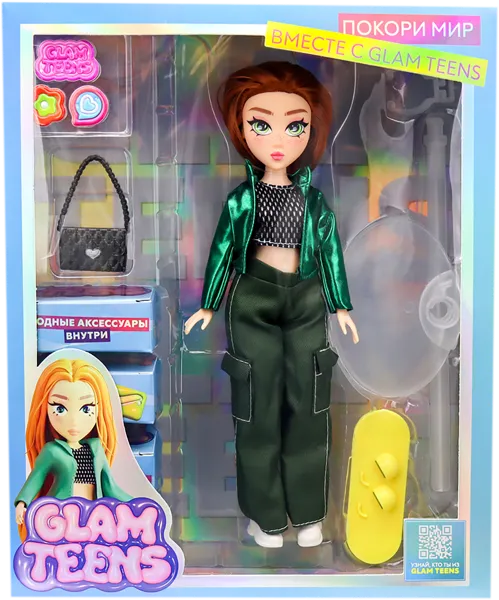 Изображение Кукла шарнирная 25см Глам тинс джинни с аксессуарами Шанту Шенгай п/у, 1 шт