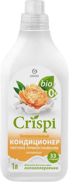 Изображение Кондиционер для белья концентр Криспи уютное прикосновение Грасс п/у, 1 л