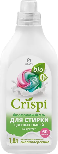 Изображение Средство для стирки концентр Криспи цветное белье Грасс п/у, 1,8 л