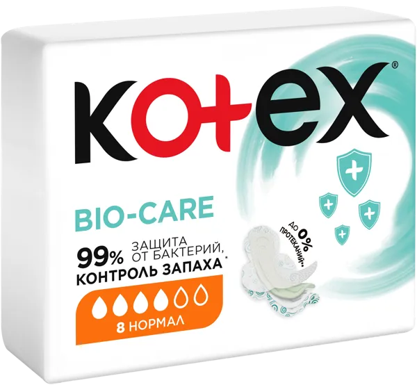 Изображение Прокладки нормал Котекс био кэа Кимберли Кларк м/у, 10 шт