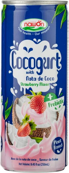 Изображение Напиток молочный негаз Кокогурт Кокос клубника пребиотик Навон Фуд п/б, 0,25 л