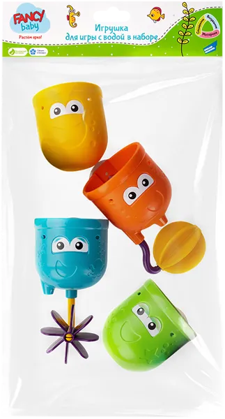 Изображение Игрушка для ванны Фэнси бэби 4 стаканчика Дрим Мейкерс п/у, 1 шт