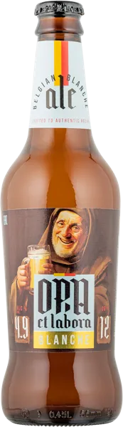 Изображение Пивной напиток светлое Лагер 4,9% н/ф Ора Эт Лабора бланш Очаково с/б, 0,45 л