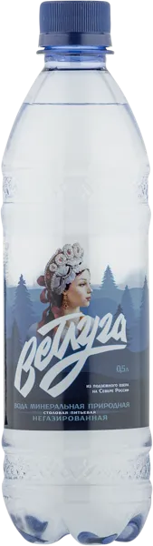 Изображение Вода негаз pH 8,4-9,0 Ветлуга питьевая Ветлужский ЗМВ п/б, 0,5 л