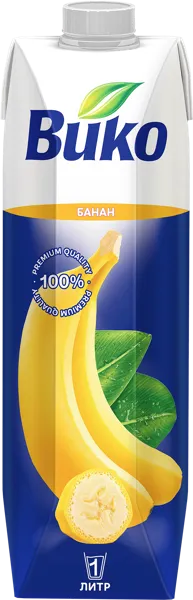 Изображение Нектар Вико банан ЮСК карт/уп, 1 л