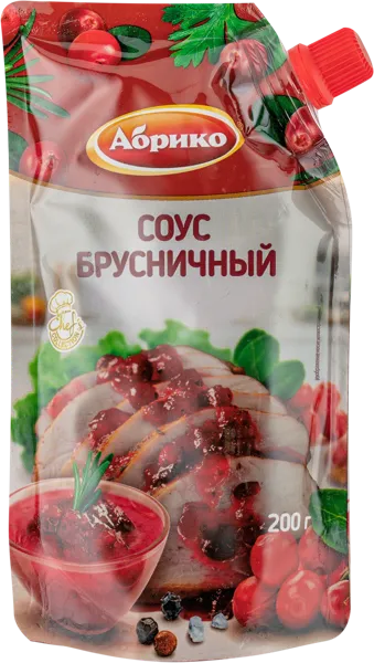 Изображение Соус брусничный Абрико ИРГА про м/у, 200 г
