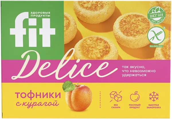 Изображение Полуфабрикат замороженный Фит тофники с курагой Питэко кор, 480 г