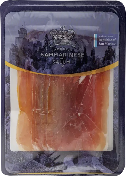 Изображение Мясо свиное нарезка Сан Марино Салюми прошутто котто матонелла Таганский ТД ООО в/у, 100 г