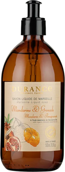 Изображение Мыло жидкое для рук Дюранс мандарин и гранат Дюранс стекло, 500 мл