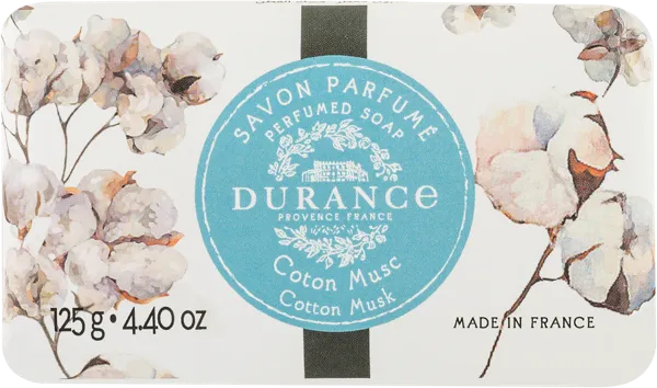 Изображение Мыло туалетное для рук и тела Дюранс хлопковый мускус Дюранс м/у, 125 г