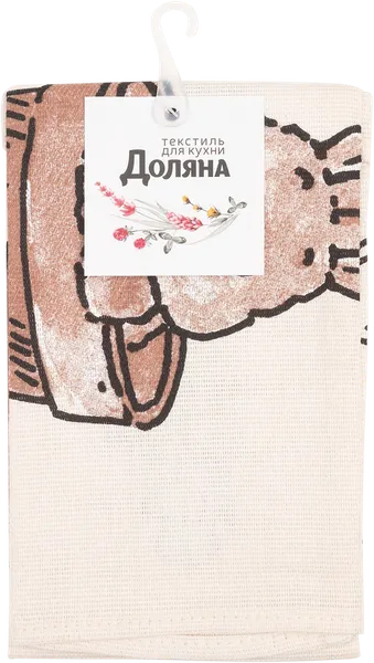 Изображение Полотенце 35*60см для кухни Доляна озорные зайцы ИП Симановский Е.А. п/у, 1 шт