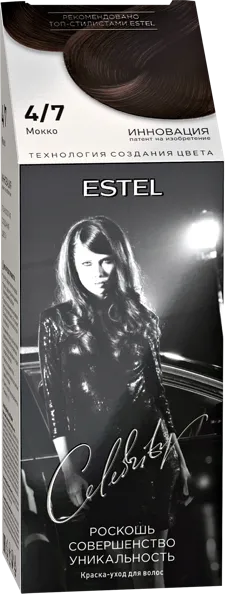 Изображение Краска для волос Эстель селебрити мокко №4/7 Юникосметик к/у, 1 шт
