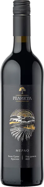 Изображение Вино красное сухое стиль №3 Мерло ЗГУ Реликта КФХ Цветков с/б, 0,75 л