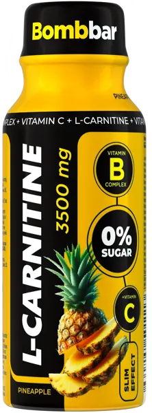 Изображение Напиток газ L-карнитин Бомббар ананас Натуральные напитки п/б, 0,1 л
