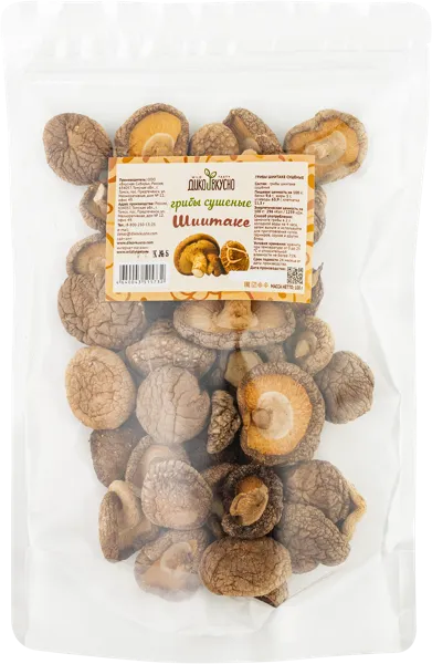Изображение Грибы сушеные Дико вкусно шиитаки Союз Продукт м/у, 100 г