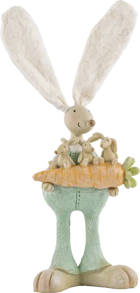Изображение Фигурка 11х8см Лефард кролик с морковкой Лефард к/у, 1 шт