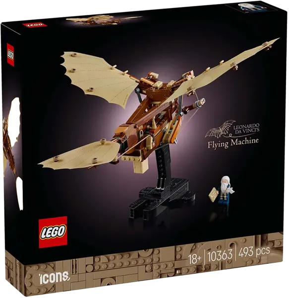 Изображение Конструктор с 18 лет 10363 Лего айконс летающая машина да винчи Лего к/у, 1 шт