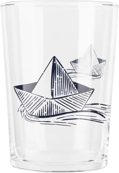 Изображение Стакан 510мл стекло Купман с бумажным корабликом Купман Интернэшнл к/у, 1 шт