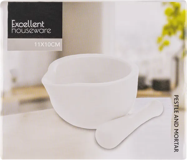 Изображение Ступка 330мл с пестиком Купман белая Купман Интернэшнл к/у, 1 шт