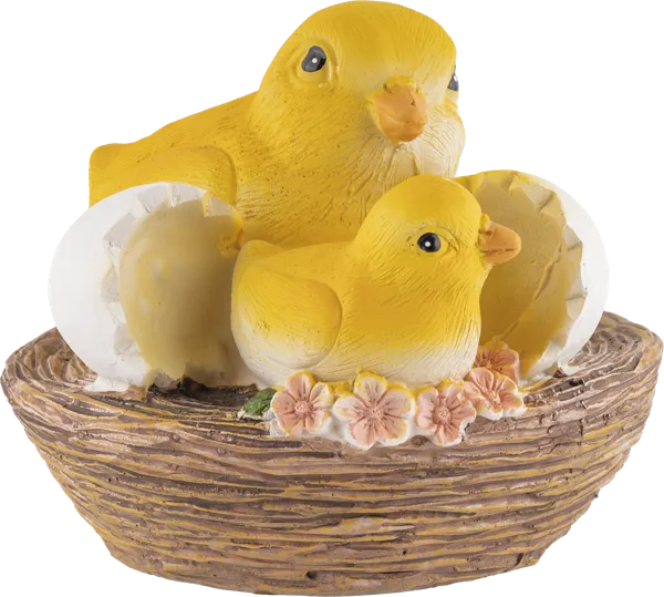 Изображение Фигурка 12,5х12,5х10,3см пасхальная Купман утята в гнезде Купман Интернэшнл , 1 шт
