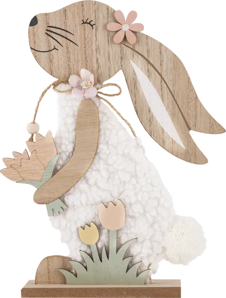 Изображение Фигурка 24см пасхальная Купман кролик в платье Купман Интернэшнл , 1 шт