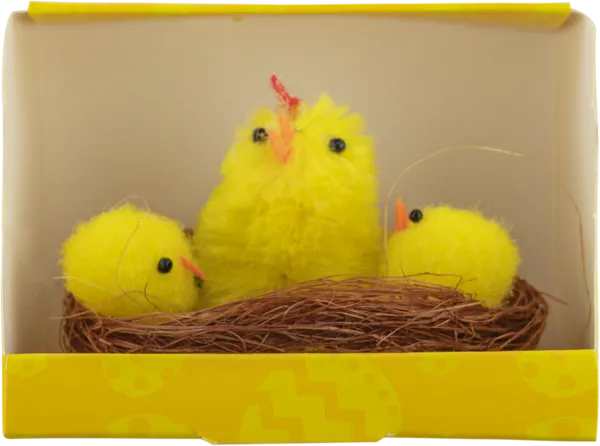 Изображение Фигурка 6см пасхальная Купман цыплята в гнездах Купман Интернэшнл , 6 шт