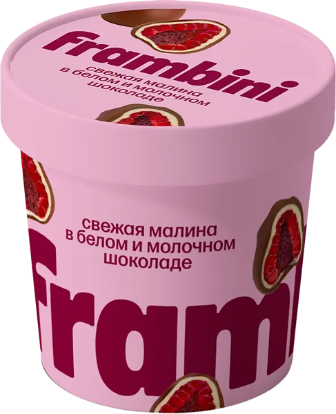 Изображение Ягоды замороженный Фрамбини малина в белом и молочном Фрамбини 

ООО с/б, 130 г