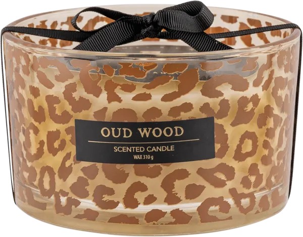 Изображение Свеча 13см в стакане Купман арома леопард принт Купман Интернэшнл , 1 шт