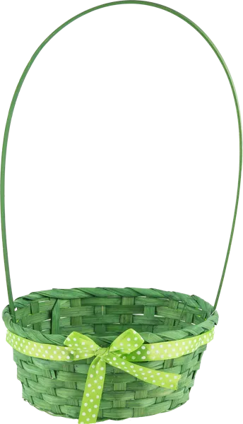 Изображение Корзинка 20см пасхальная Купман с ручкой бамбук Купман Интернэшнл , 1 шт