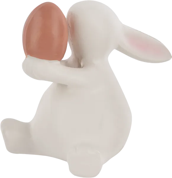 Изображение Фигурка 10см пасхальная Купман кролик сидит с яйцом Купман Интернэшнл , 1 шт