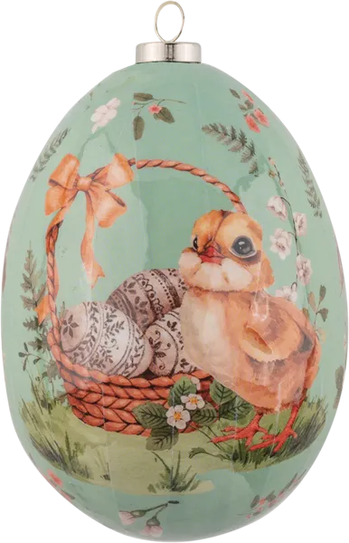 Изображение Подвеска 10см пасхальная Купман яйцо с зверятами Купман Интернэшнл к/у, 1 шт
