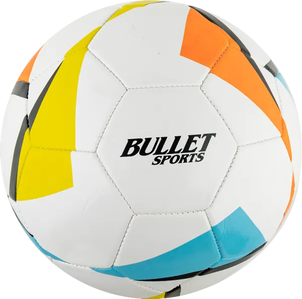 Изображение Мяч 22см белый с полоск Купман футбольный Купман Интернэшнл м/у, 1 шт