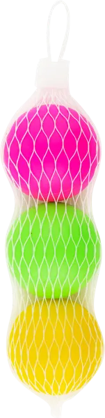 Изображение Мяч 4,5см разноцветный Купман настольный теннис Купман Интернэшнл сетка, 3 шт