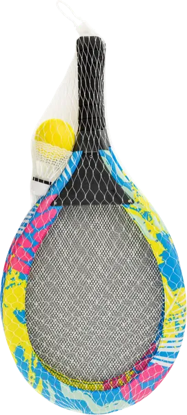 Изображение Ракетка +волан и мяч Купман теннис и бадминтон Купман Интернэшнл сетка, 2 шт