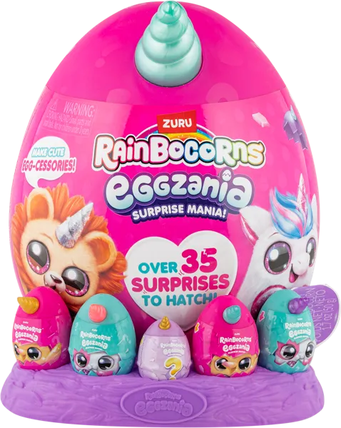 Изображение Фигурка сюрприз в яйце Рэйнбокорнс карманный заяц Зуру п/у, 1 шт