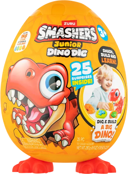 Изображение Игрушка сюрприз в яйце Зуру смешерс дино айлэнд дино раскопки Зуру п/у, 1 шт