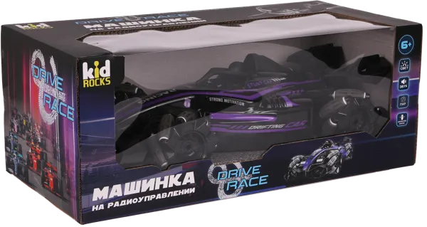 Изображение Машинка на р/у фиолетовая Кид рокс легковая гоночная Кид рокс п/у, 1 шт