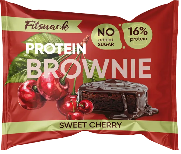 Изображение Пирожное протеиновое Фитснек брауни вишня Фитснек м/у, 50 г