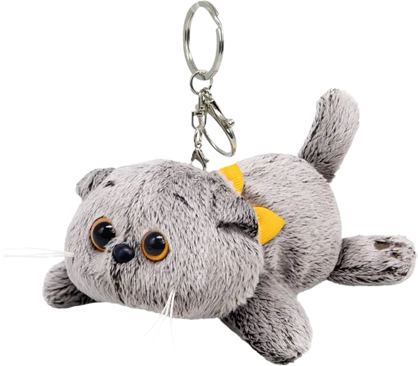 Изображение Брелок для ключей Будибаса басик с бантиком лежачий МПП ООО , 1 шт