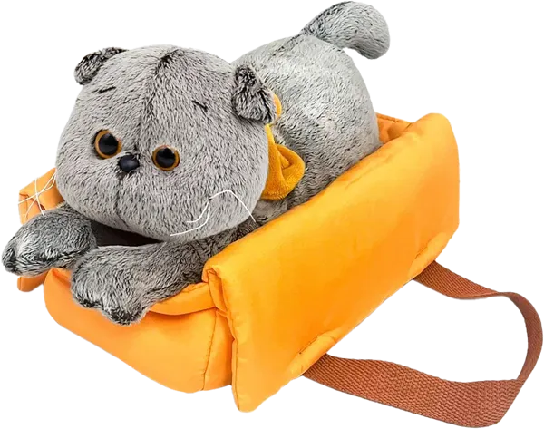 Изображение Мягкая игрушка 25см Будибаса басик в сумке-переноске МПП ООО к/у, 1 шт