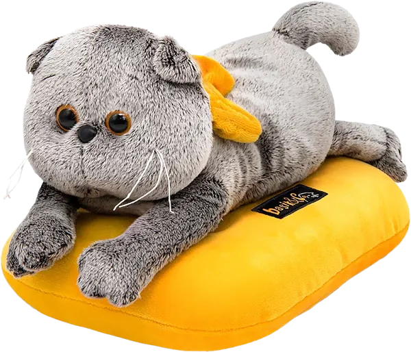 Изображение Мягкая игрушка 19см Будибаса басик на подушке МПП ООО к/у, 1 шт