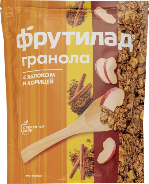 Изображение Гранола Фрутилад запеченное яблоко корица Белое дерево м/у, 270 г