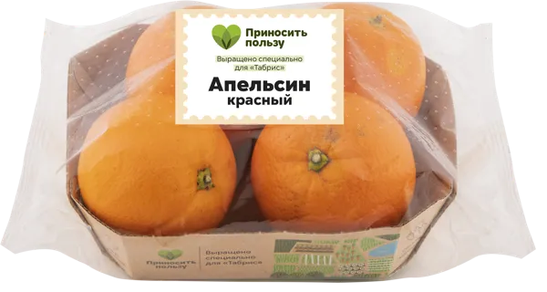 Изображение Фрукт Кара Кара Табрис апельсин красный Кубанские поля подложка, 4 шт