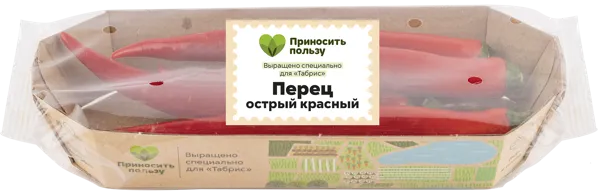Изображение Овощ красный острый Табрис перец Кубанские поля подложка, 4 шт