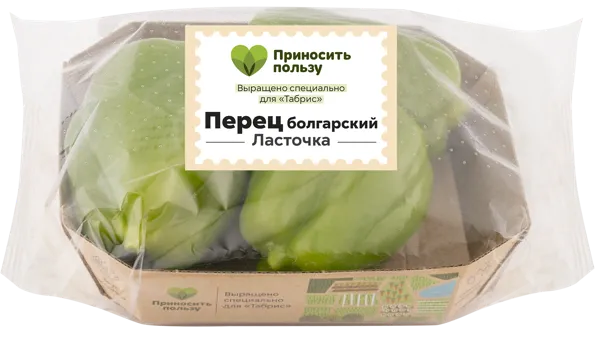 Изображение Овощ ласточка зеленый Табрис перец болгарский Кубанские поля подложка, 3 шт